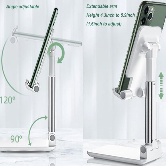 Cell Phone Stand Adjustable White NIB NWT - Picture 2 of 6